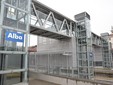 La passerella della stazione di Alba