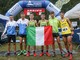 Ruga e Abbatecola sul podio allievi con Mattio e Bagnus (foto Biasioni/FIDAL Trentino)