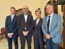 Da sinistra Michele Pianetta, Luca Robaldo, Giuliana Cirio e Giorgio Musso Da sinistra Michele Pianetta, Luca Robaldo, Giuliana Cirio e Giorgio Musso