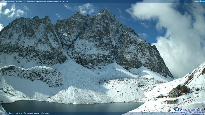Neve al Quintino Sella e sul Monviso Neve al Quintino Sella e sul Monviso