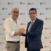 Il sindaco di Mondovì Luca Robaldo e l'assessore regionale Enrico Bussalino