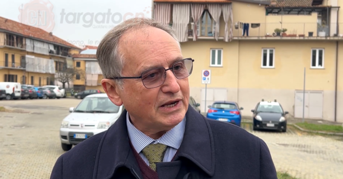 Mario Roggero, all'uscita del tribunale di Asti