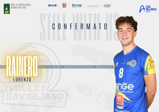 VOLLEY A3M / Savigliano, “Lollo” Rainero sarà ancora al centro VOLLEY A3M / Savigliano, “Lollo” Rainero sarà ancora al centro