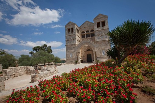 In foto la Basilica della Trasfigurazione, situata sulla cima del Monte Tabor in Israele