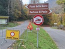 I lavori lungo la strada per Pian delle Gorre I lavori lungo la strada per Pian delle Gorre