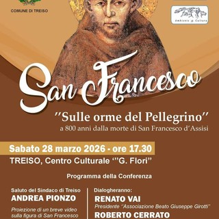 A Treiso una conferenza su San Francesco: “Sulle orme del Pellegrino” a 800 anni dalla morte