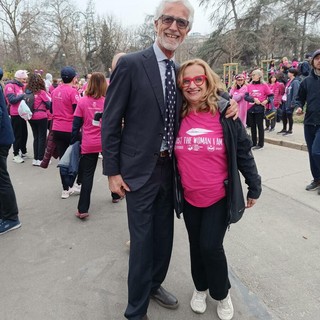 La sindaca Chiara Masia con il presidente del Cus Torino