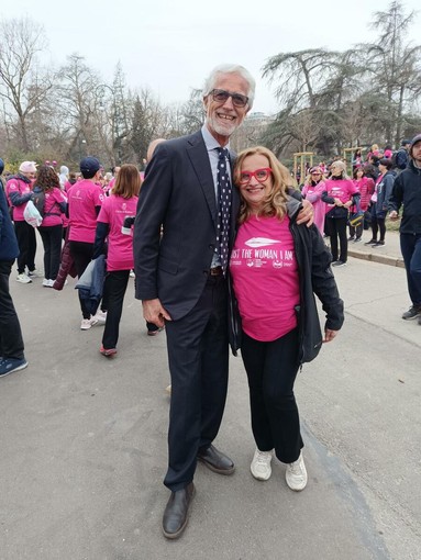 La sindaca Chiara Masia con il presidente del Cus Torino