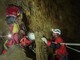 Esercitazione per 32 speleologi nell'Abisso della Donna Selvaggia, a Garessio, per il recupero di un ferito a 200 metri di profondità