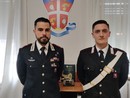 Il capitano Giuseppe Santoro, a sinistra, e il carabiniere Davide Della Rocca