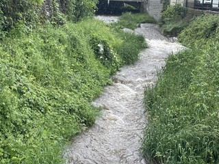 Il torrente Agliasso a Paesana