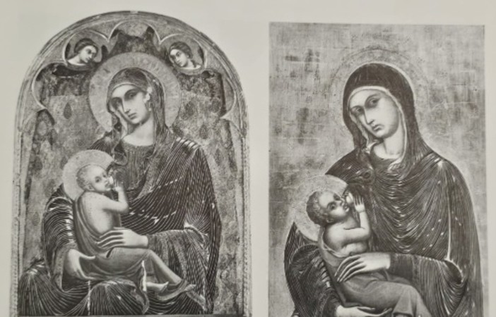 Alba riceve in dono la Madonna che allatta il Bambino del Barnaba Alba riceve in dono la Madonna che allatta il Bambino del Barnaba