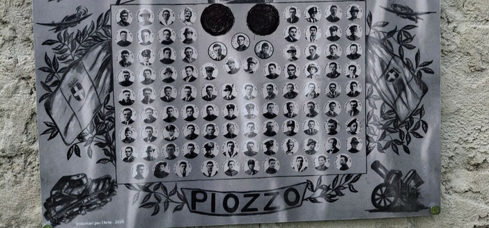 La targa con i volti coperti