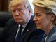 Il presidente Usa con Ursula von Der Layen Il presidente Usa con Ursula von Der Layen