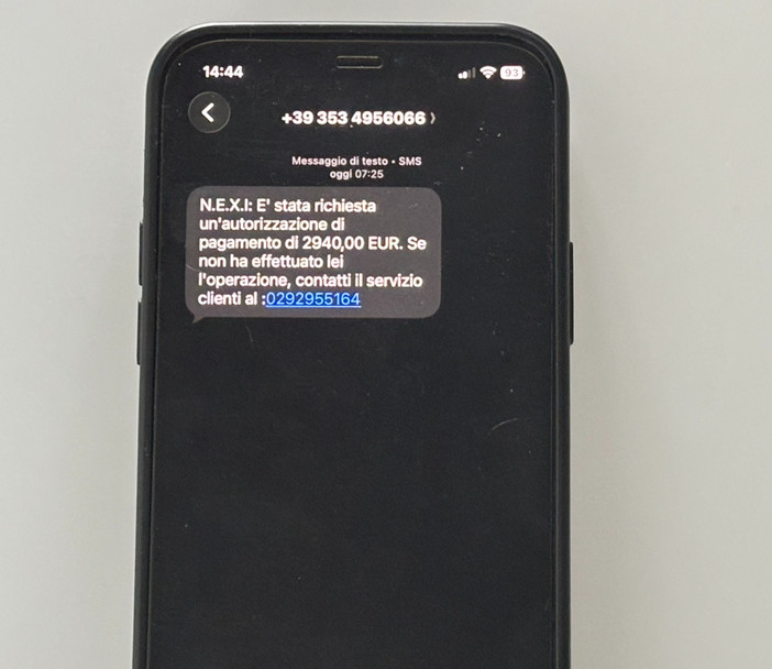 Nuova truffa sui pagamenti elettronici: falsi SMS Nexi anche in Granda