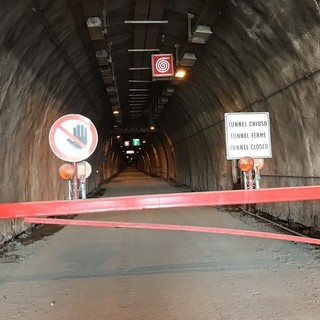 La vecchia canna del tunnel di Tenda