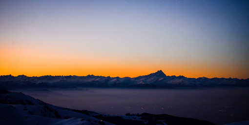 Il calar del sole a Prato Nevoso diventa un rito: si potrà ammirare a 2000 metri mentre tramonta dietro le Alpi