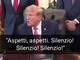 Trump ringhia alla giornalista: "Silenzio! Sei una persona disturbata" Trump ringhia alla giornalista: "Silenzio! Sei una persona disturbata"