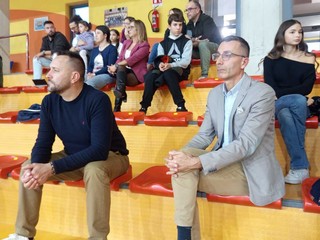 Daniele Ribero e Alessandro Marino seguono il match sugli spalti