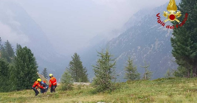 Soccorso in montagna a Valdieri: salvata escursionista in difficoltà Soccorso in montagna a Valdieri: salvata escursionista in difficoltà