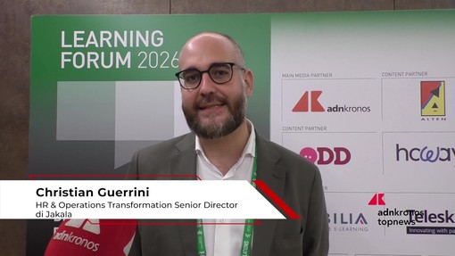 Learning Forum 2026, Guerrini (Jakala): "Diamo voce e ascolto alle persone per creare percorsi di crescita significativi' Learning Forum 2026, Guerrini (Jakala): "Diamo voce e ascolto alle persone per creare percorsi di crescita significativi'