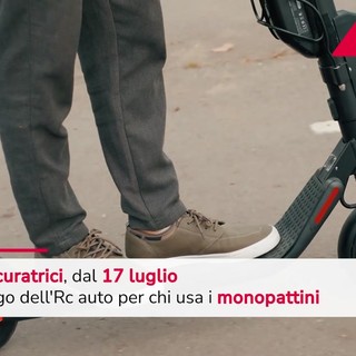 Monopattini, obbligo assicurazione del 17 luglio Monopattini, obbligo assicurazione del 17 luglio