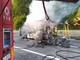 Furgone va a fuoco sull’autostrada Torino-Savona. Illeso il conducente