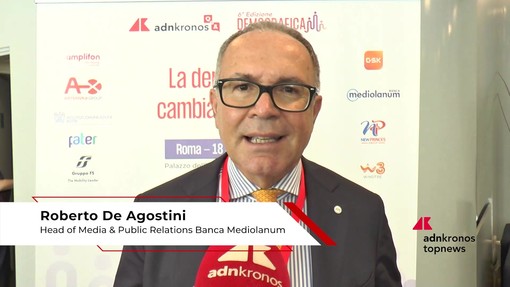 De Agostini (Mediolanum): "Rivoluzione demografica impone a industria consulenza finanziaria ruolo sempre più sociale"