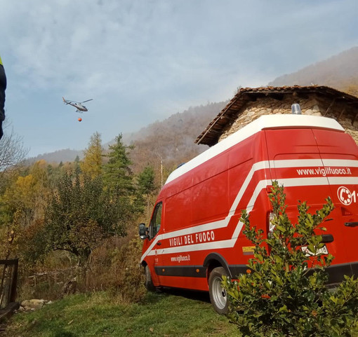 Due incendi in 48 ore a Garessio: domati grazie all'intervento di Vigili del Fuoco e AIB