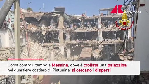 Messina, si cercano dispersi dopo crollo palazzina