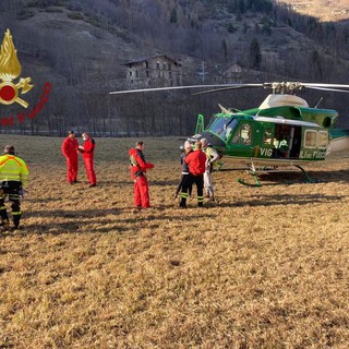 Già recuperati dall'elicottero dei vigili del fuoco i due escursionisti bloccati sul monte Baret