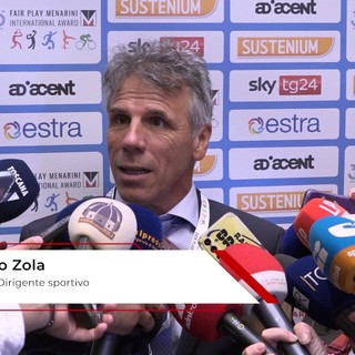 Fair Play Menarini, Zola: "Onorato del premio, se lavori correttamente risultati arrivano" Fair Play Menarini, Zola: "Onorato del premio, se lavori correttamente risultati arrivano"