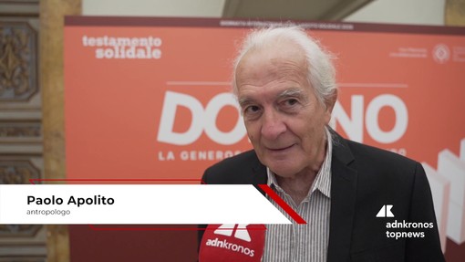 Sociale: Apolito (Antropologo), 'la generosità e' contagiosa' Sociale: Apolito (Antropologo), 'la generosità e' contagiosa'