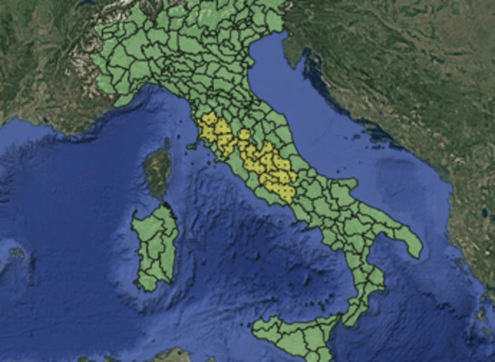 Maltempo, allerta meteo gialla per temporali mercoledì 12 agosto: la mappa delle 4 ragioni a rischio Maltempo, allerta meteo gialla per temporali mercoledì 12 agosto: la mappa delle 4 ragioni a rischio