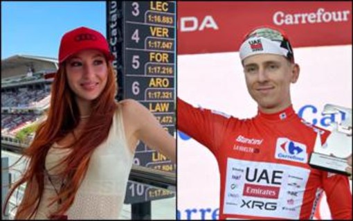 Vuelta, l'influencer ci prova con Pogacar: "Che carino...". I giornalisti protestano Vuelta, l'influencer ci prova con Pogacar: "Che carino...". I giornalisti protestano