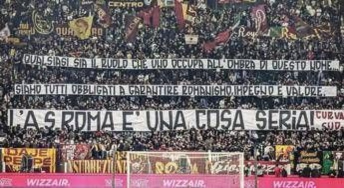 Gasperini-Ranieri, Curva sud risponde: "La Roma è una cosa seria". Per l'allenatore gli applausi dell'Olimpico