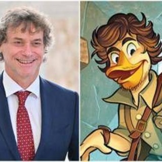 Dopo Piero anche Alberto Angela debutta su 'Topolino', eccolo in versione papero