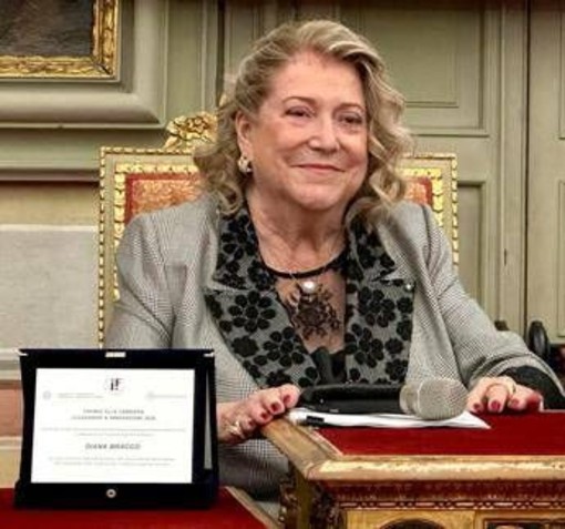 Diana Bracco premiata alla carriera per 'Leadership &amp; Innovazione'