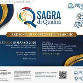 Sagre, lunedì al Senato Unpli premia le eccellenze dei territori