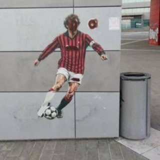 Baresi, a Milano vandalizzato il murales per il capitano del Milan