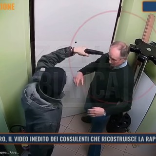 Un frame del video mandato in onda dalla trasmissione Zona Bianca